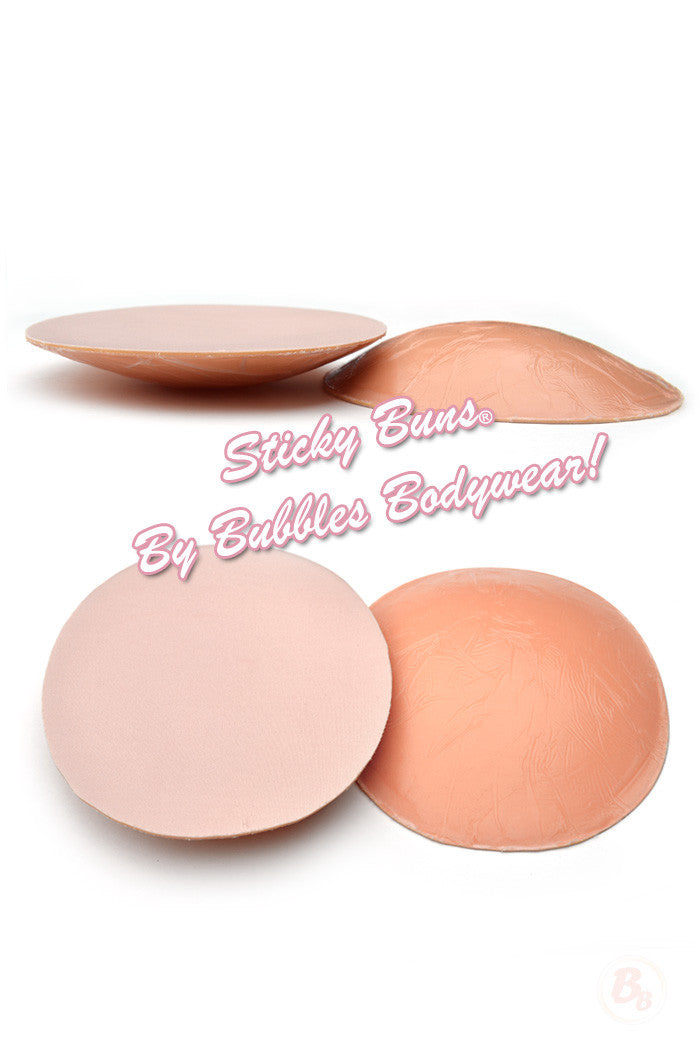 Adhesive Butt and Hip Pads from Bubbles Bodywear featuring Sticky Buns for enhanced curves.