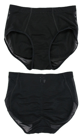Foxy Fanny Original Pocket-Panty (Pads Not Included) shown in black, designed to hold silicone butt pads.