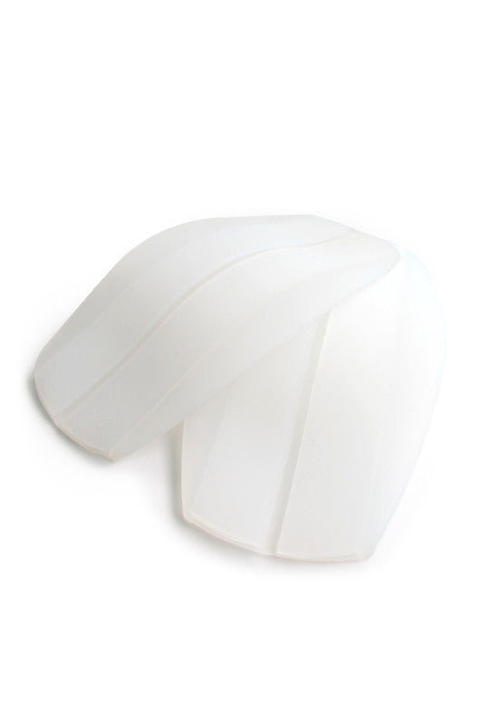 Boobles - Bra Strap Cushions (Final Sale) in white silicone for shoulder relief and bra strap security.