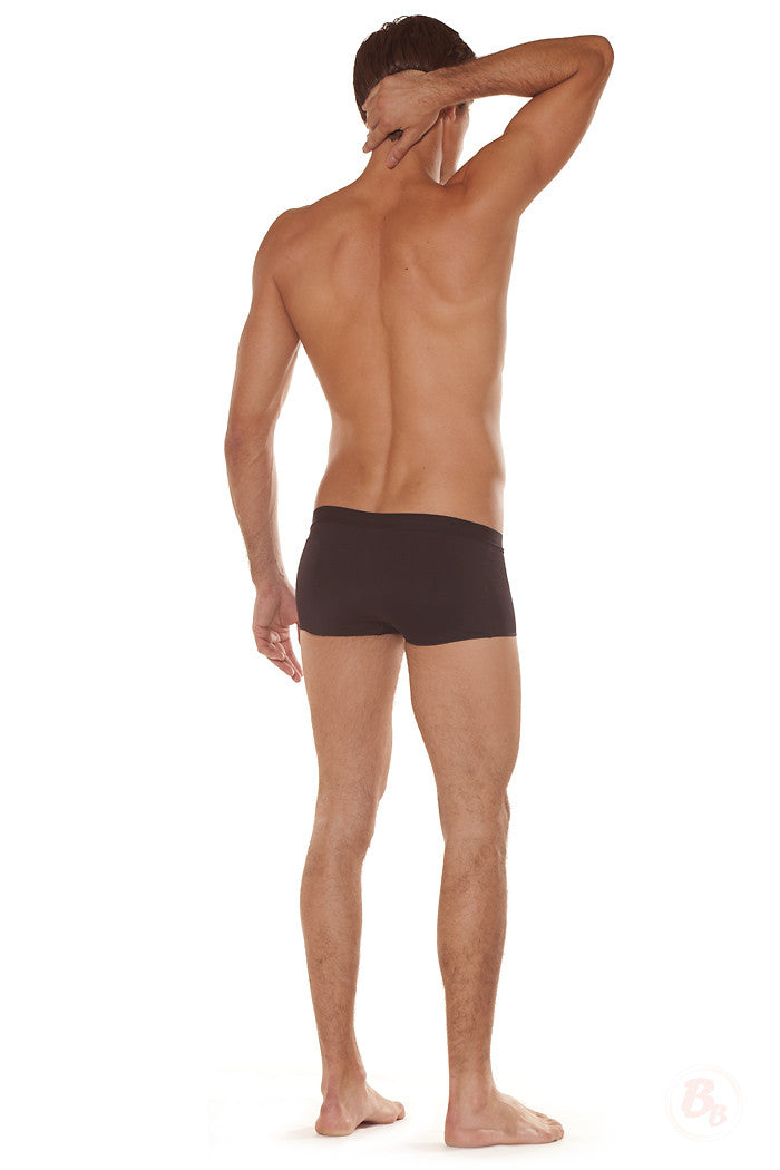 BoyBubbles Men's Padded Trunk worn by a model, shown from the back.