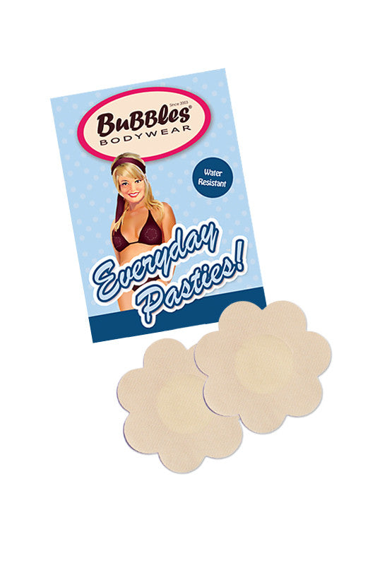 Boobles - Everyday Pasties Water-Resistant Nipple Petals (Final Sale) pack with cloth covered nipple petals.