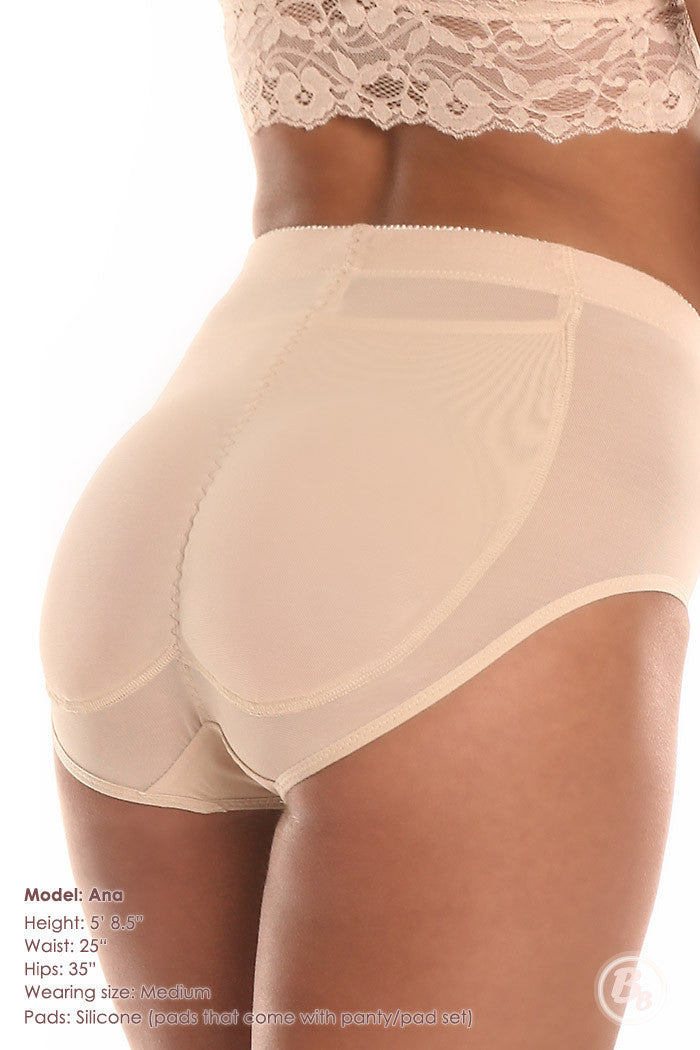 Foxy Fanny® Original Silicone Padded Panty (1 Panty + 1 Pad Set) highlighting silicone butt pads for a natural boost.