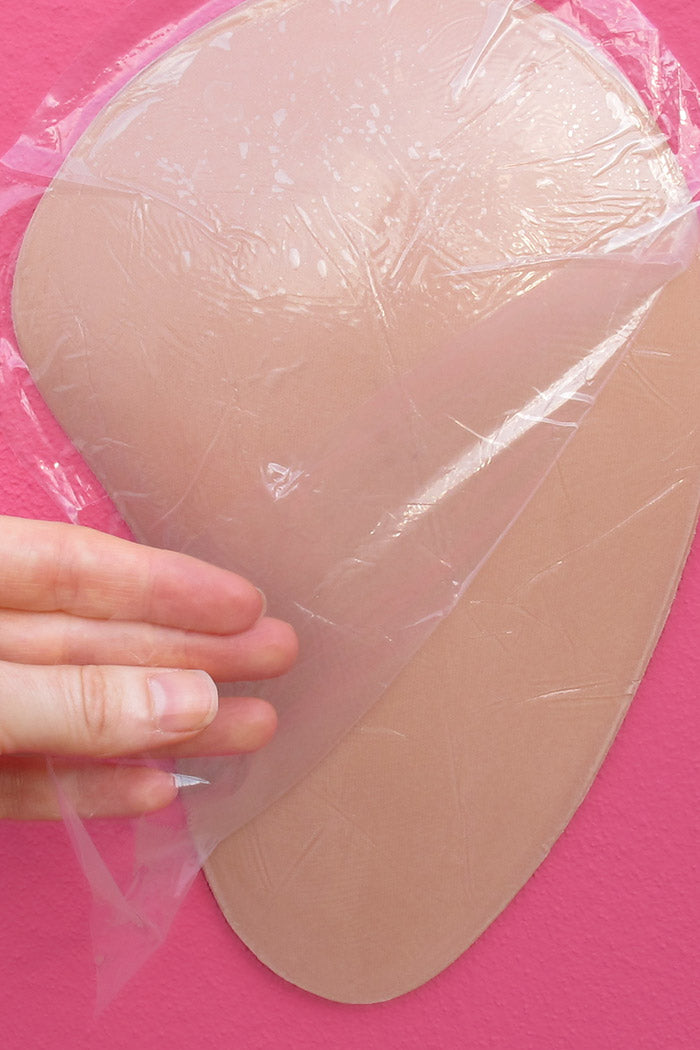 Self-Adhesive Padded Hip And Thigh Enhancers – Oval Contour Lifters – Nude – Reusable